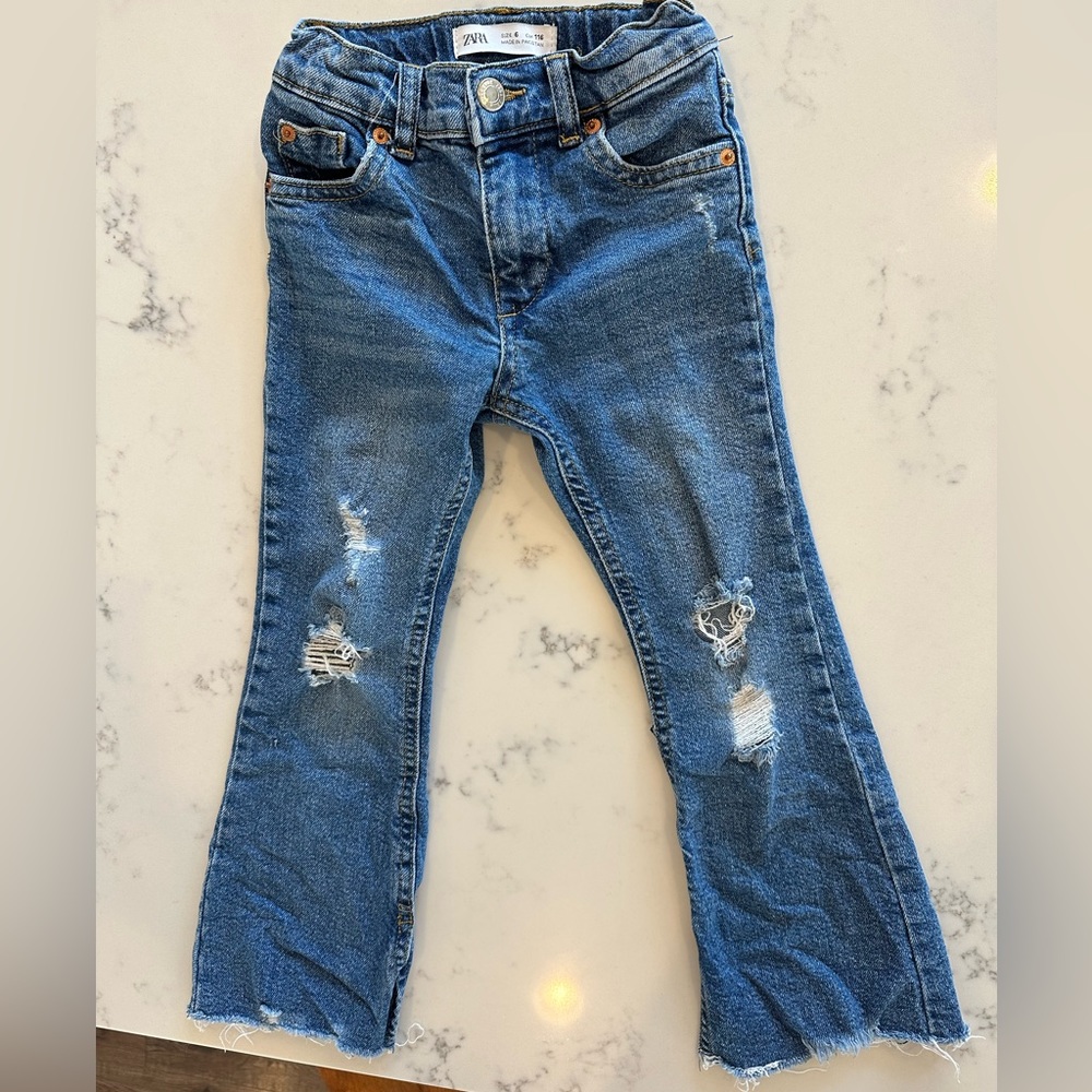 Zara girls size 6 denim jeans